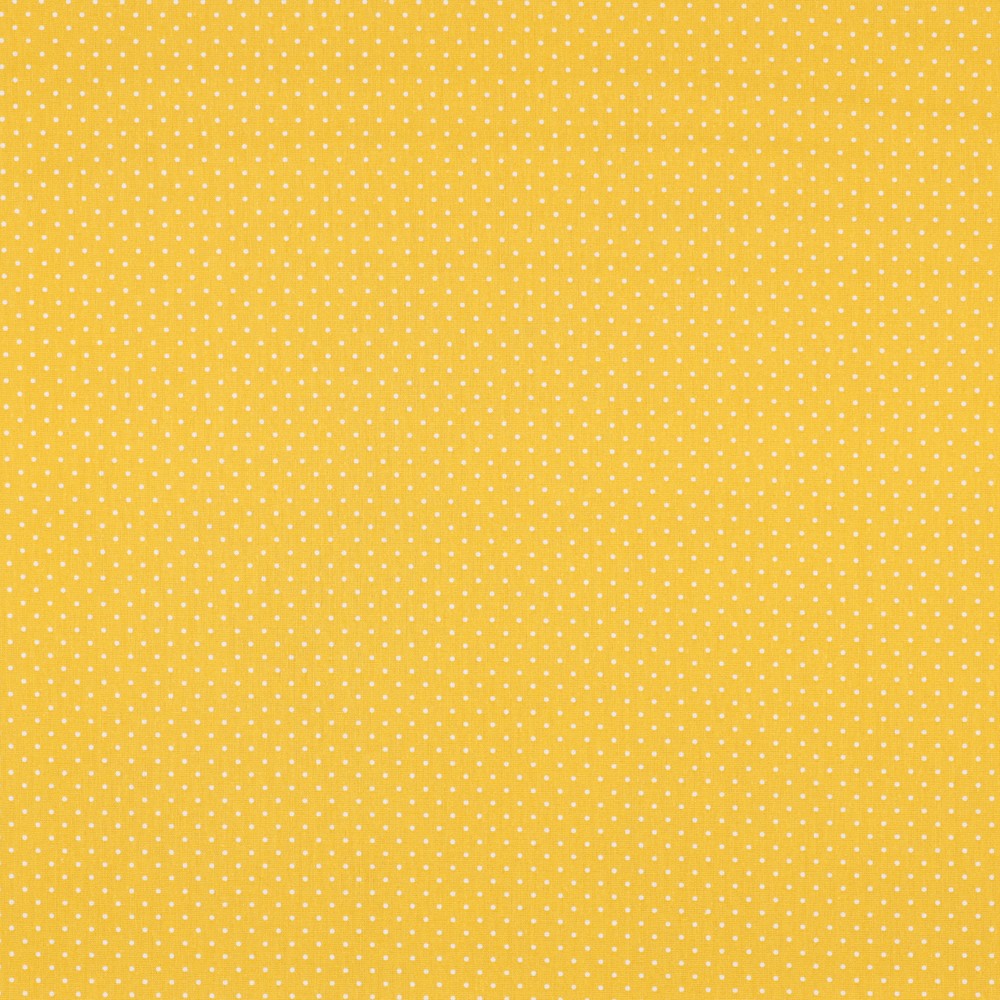 Cotone Basic - Pois Giallo Sole