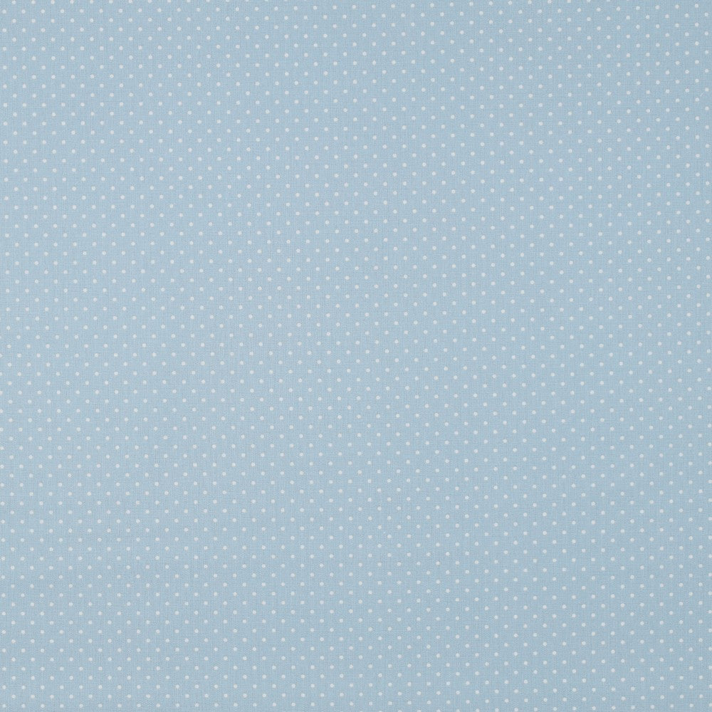 Cotone Basic - Pois Celeste