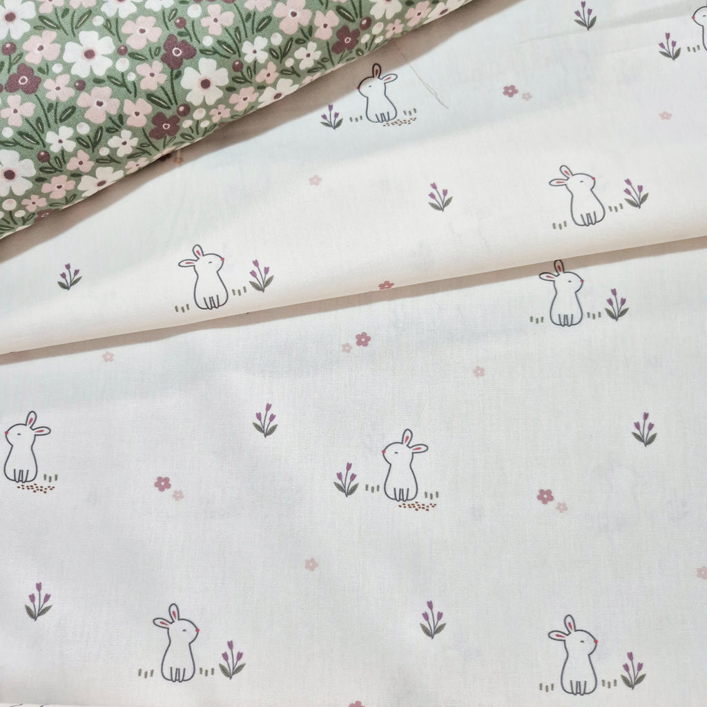 Cotone Popeline - RABBIT MILLE FLEUR