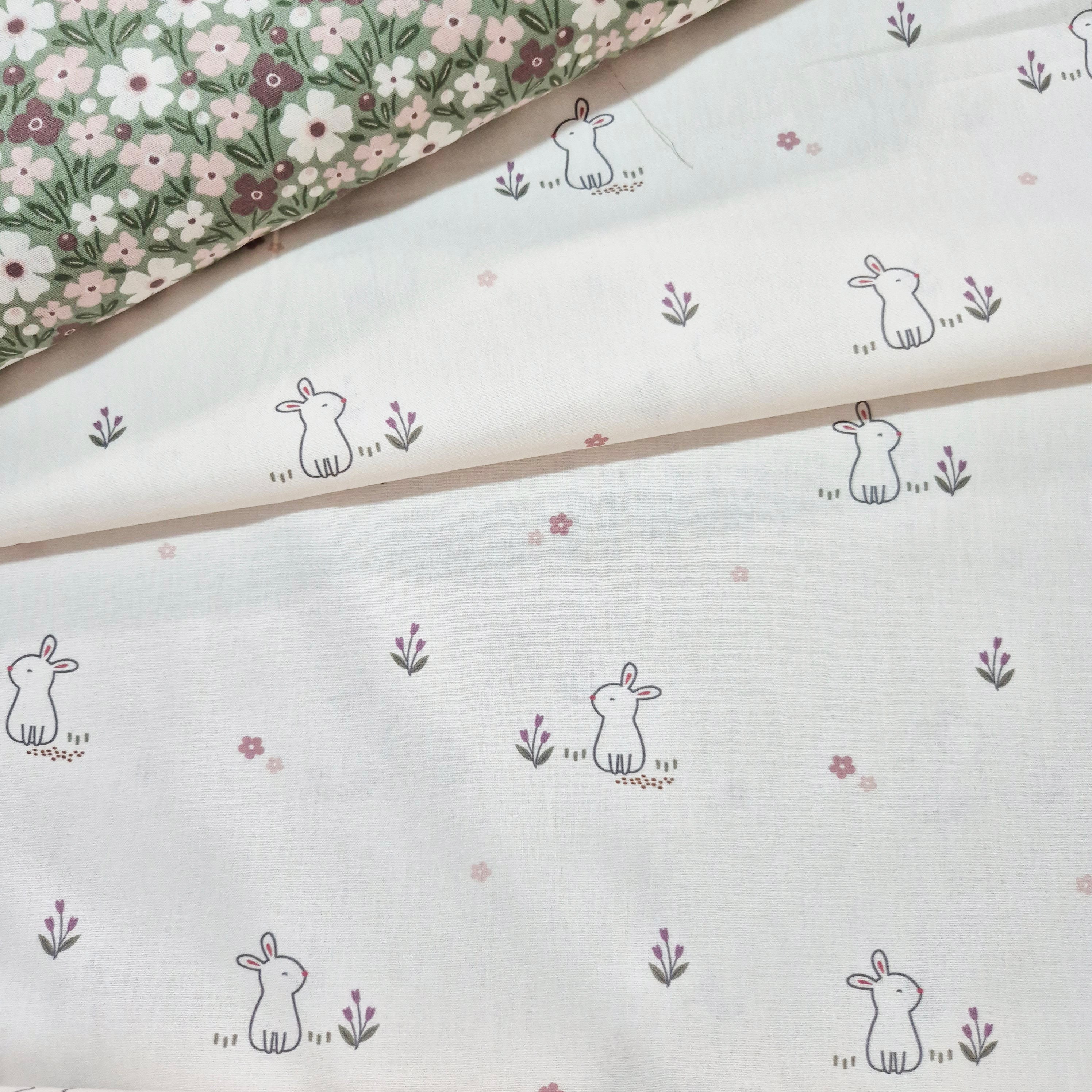 Cotone Popeline - RABBIT MILLE FLEUR