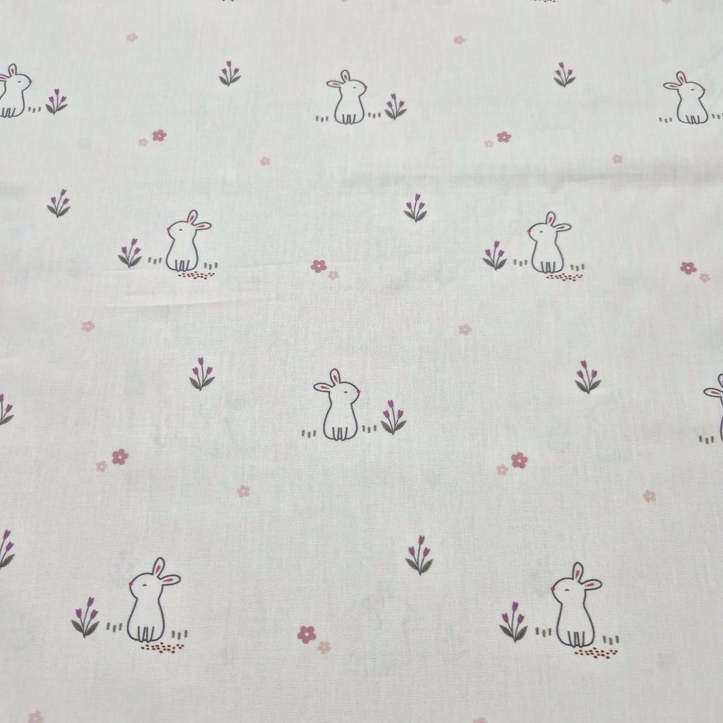 Cotone Popeline - RABBIT MILLE FLEUR
