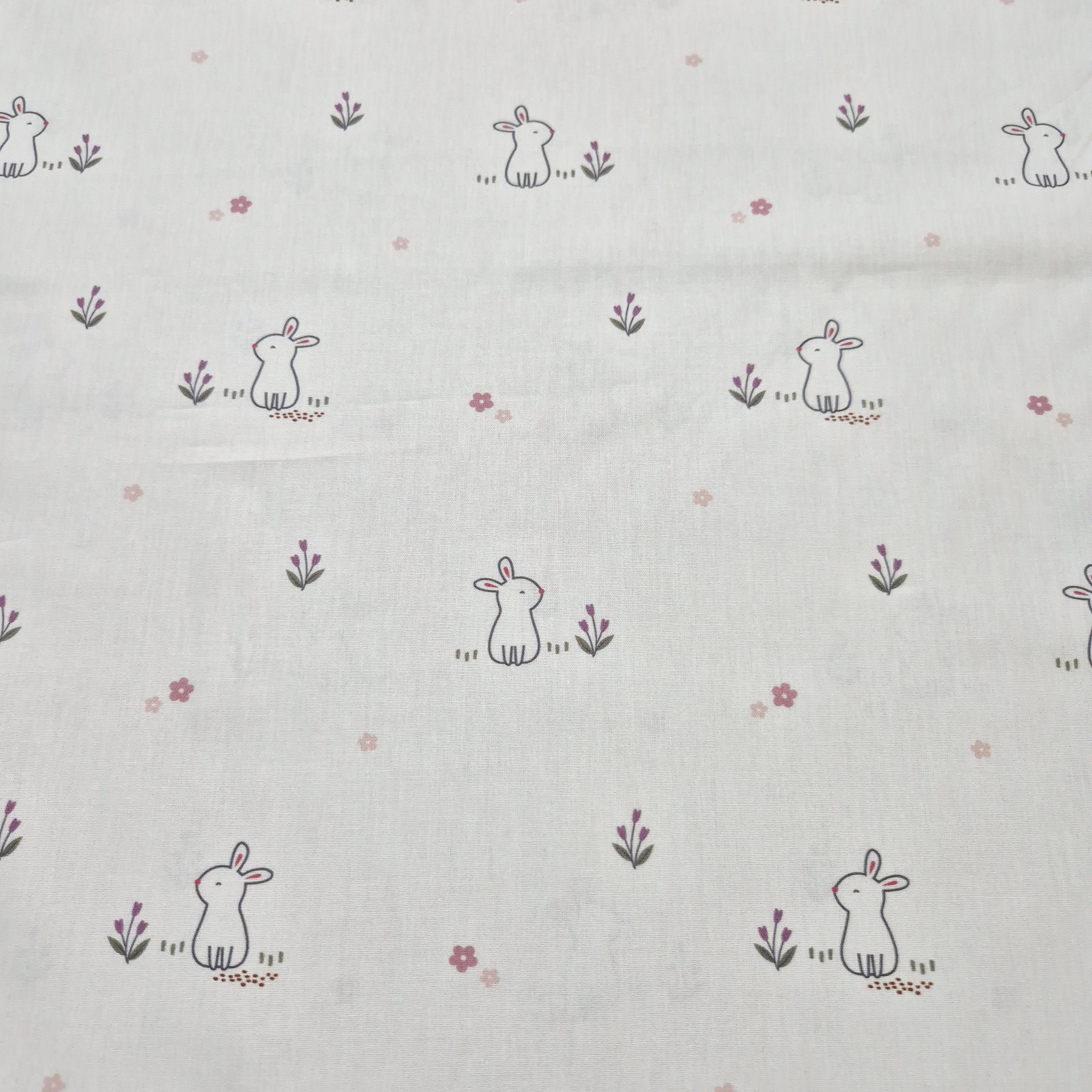Cotone Popeline - RABBIT MILLE FLEUR