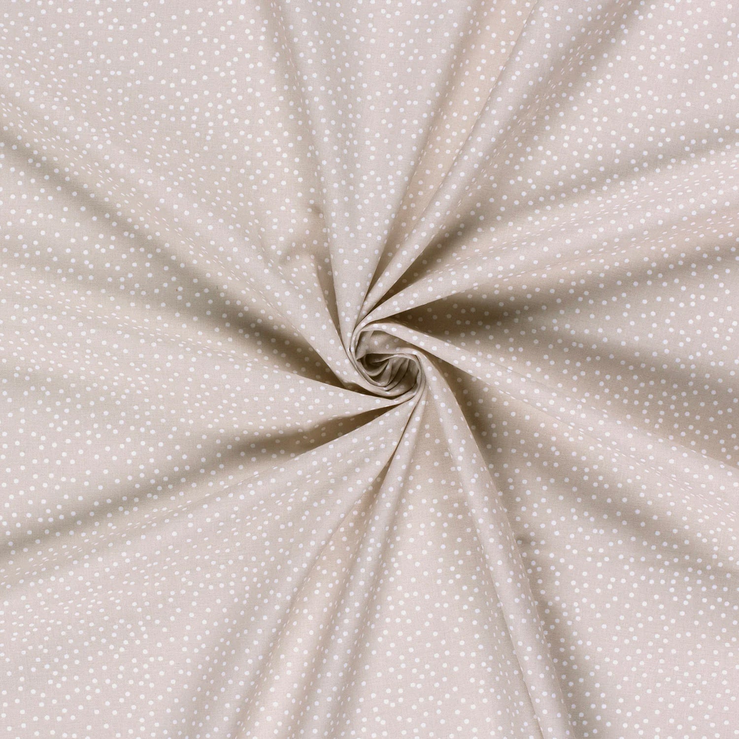 Cotone Popeline - BEIGE DOTS