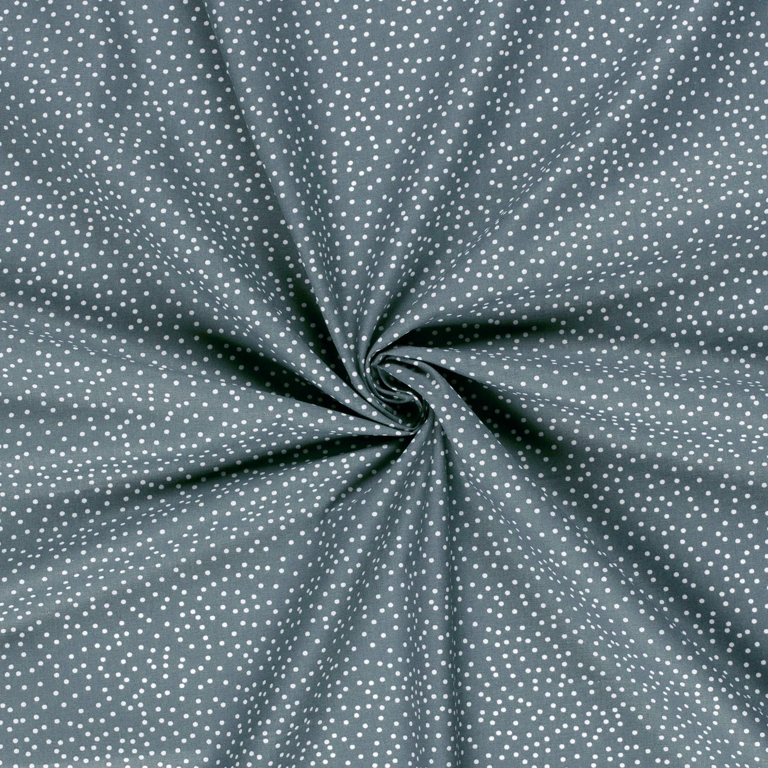 Cotone Popeline - STEEL BLUE DOTS (Avio)